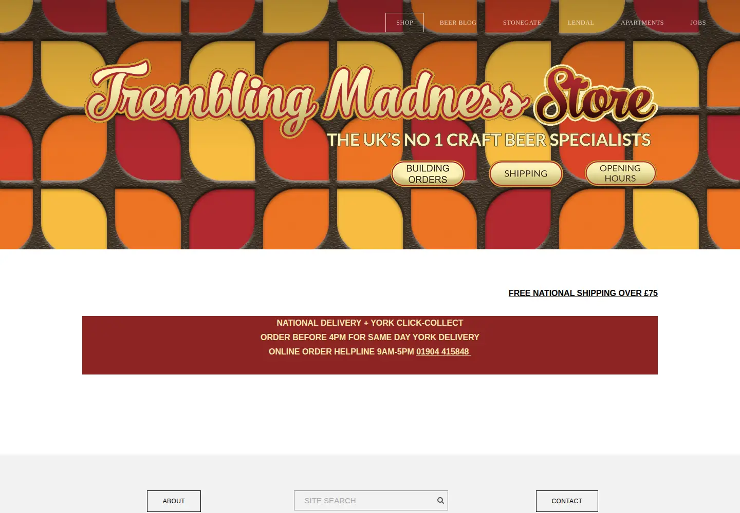 Screenshot of tremblingmadness.co.uk