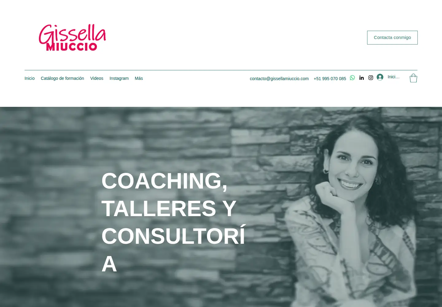 Screenshot of gissellamiuccio.com