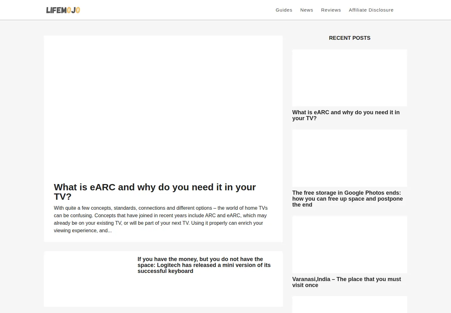 Screenshot of lifemojo.com