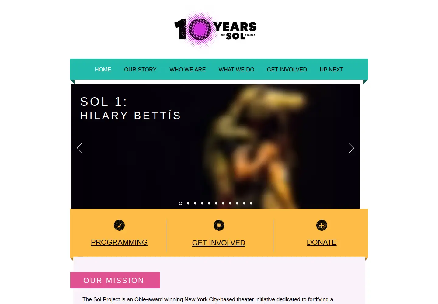 Screenshot of solproject.org