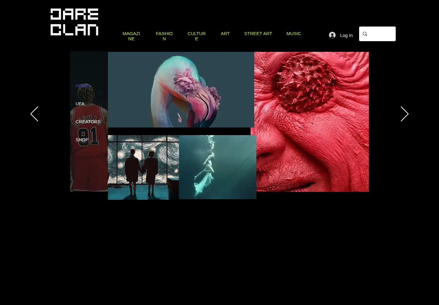 Screenshot of dareclan.com