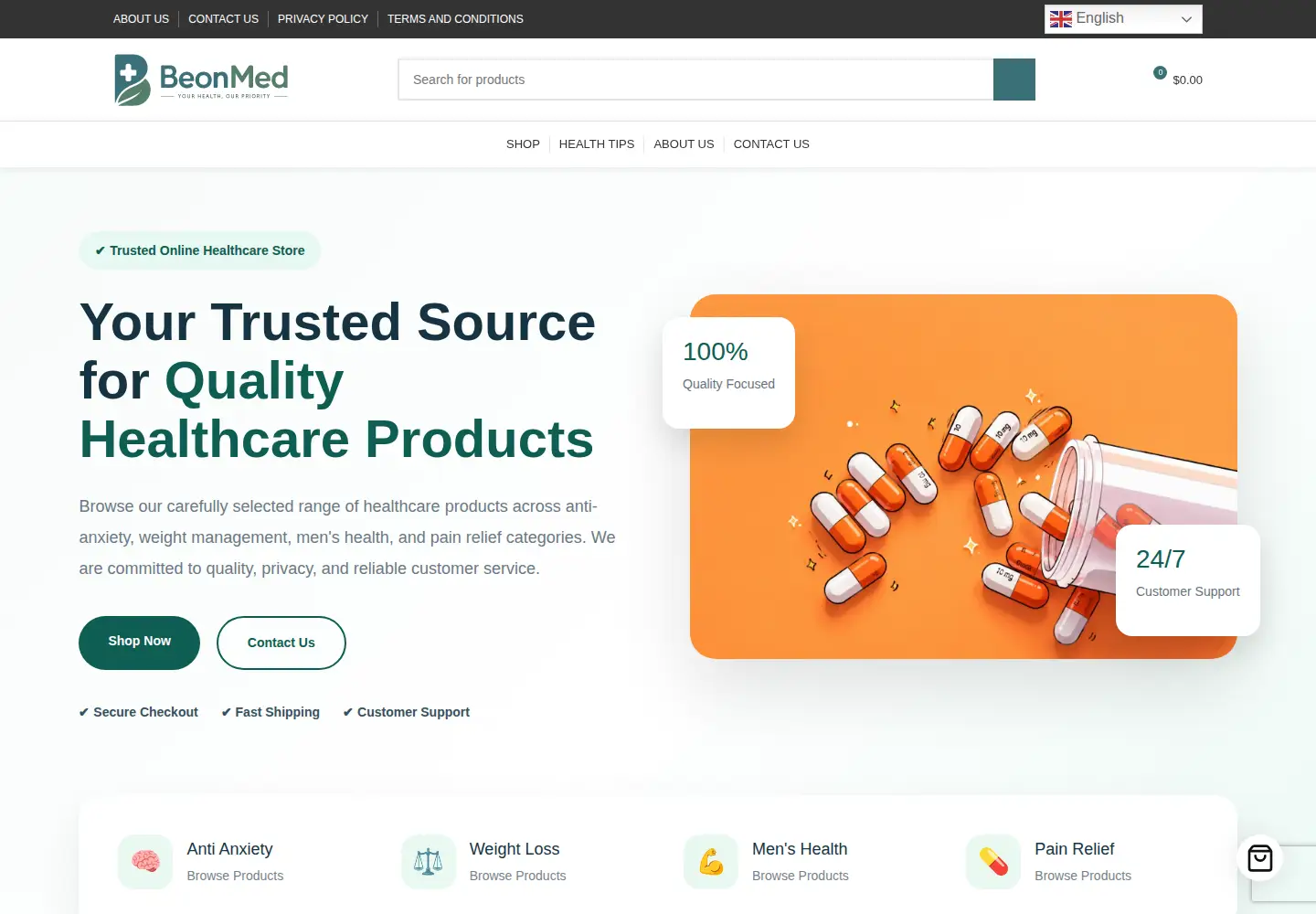 Screenshot of beonmed.com