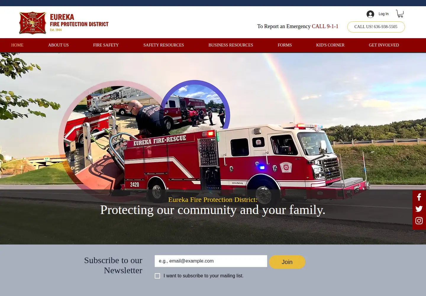 Screenshot of efpd.org