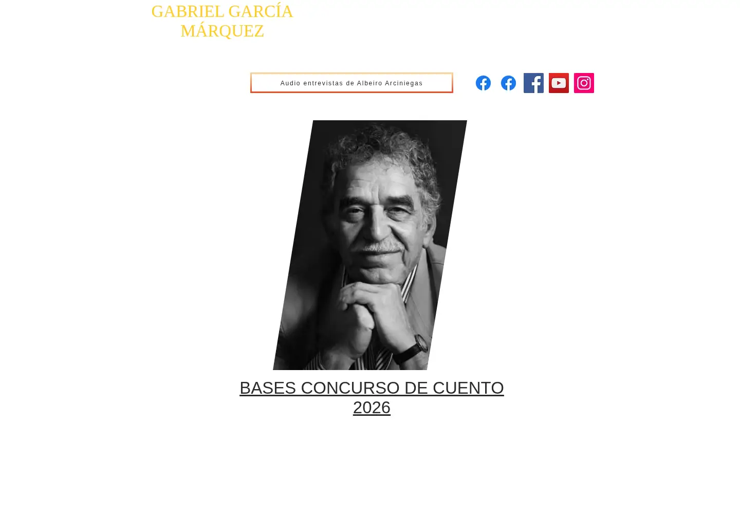 Screenshot of gabrielgarciamarquezfundacion.com