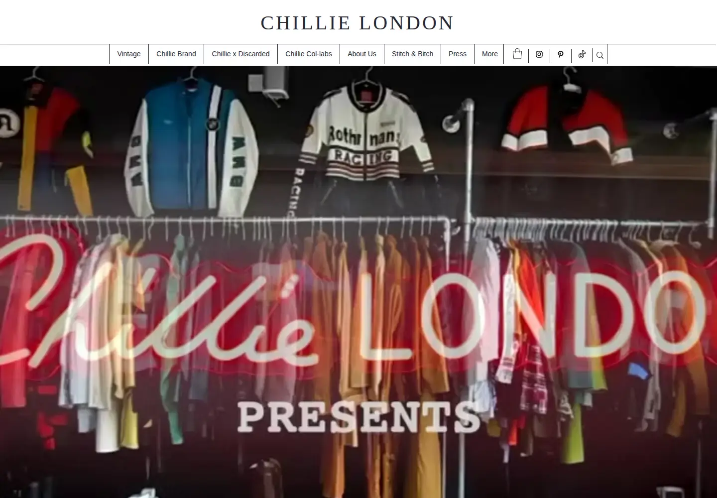 Captured homepage of chillielondon.com in the current scan