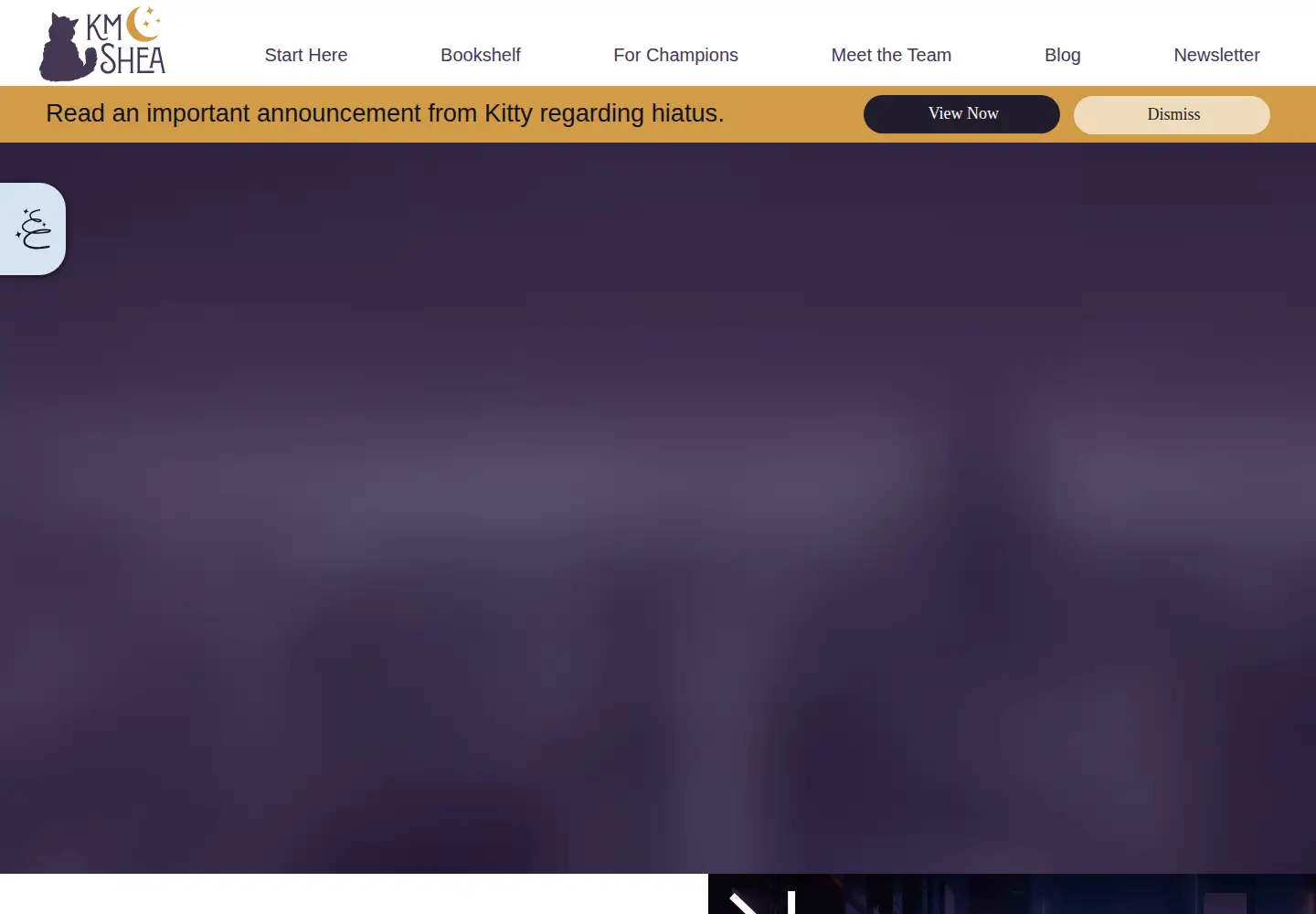 Captured homepage of kmshea.com in the current scan