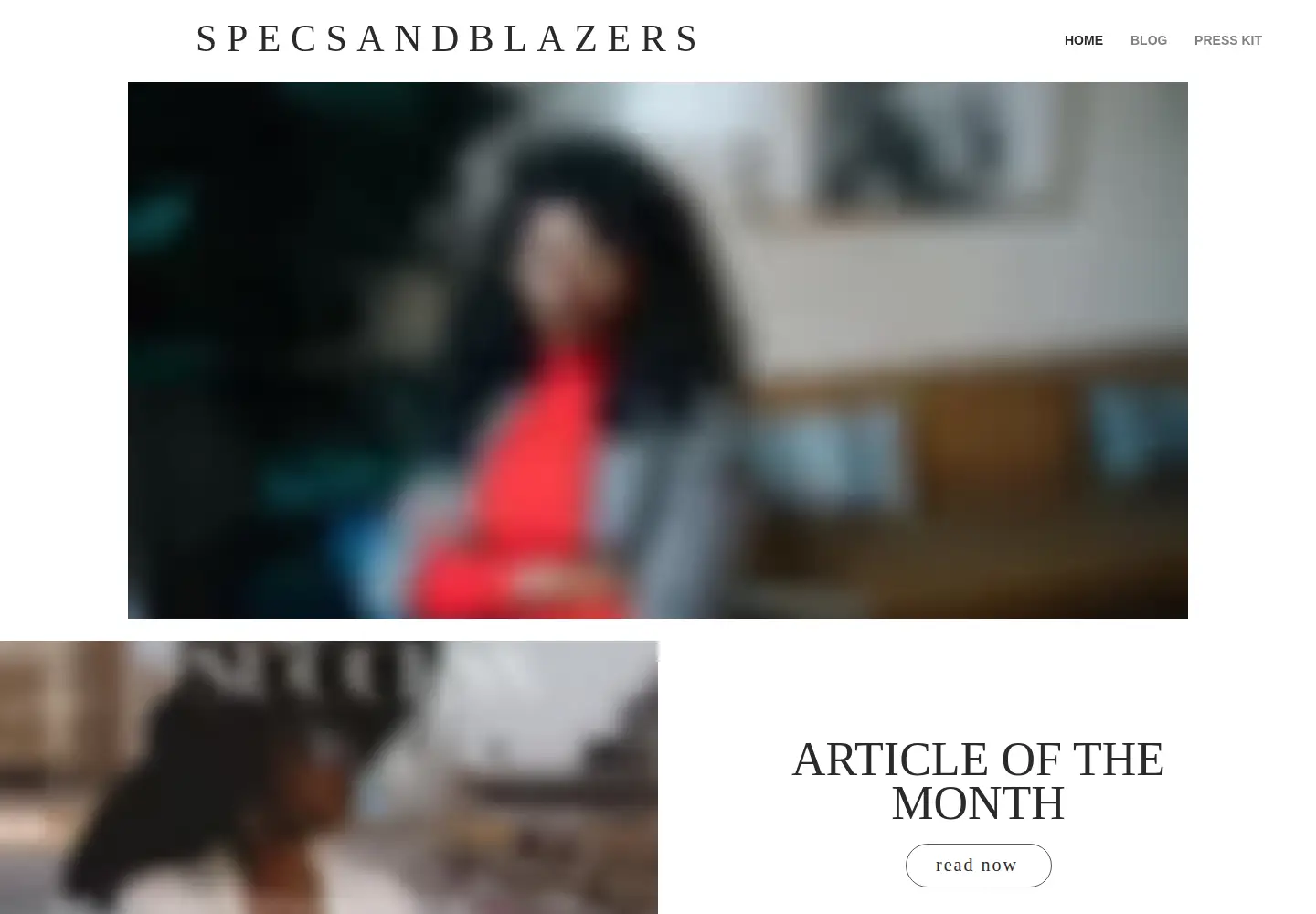 Screenshot of specsandblazers.com