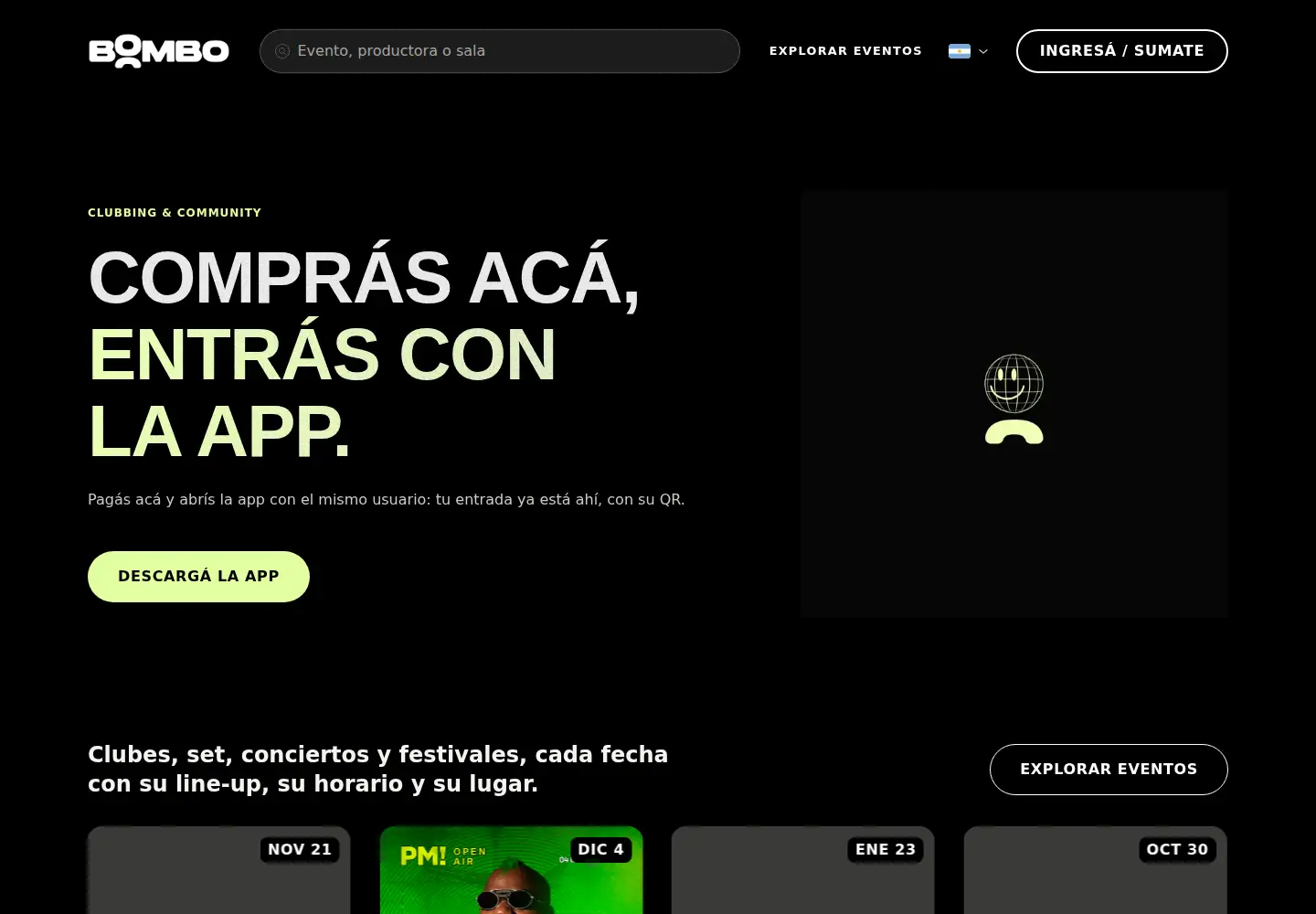 Screenshot of wearebombo.com