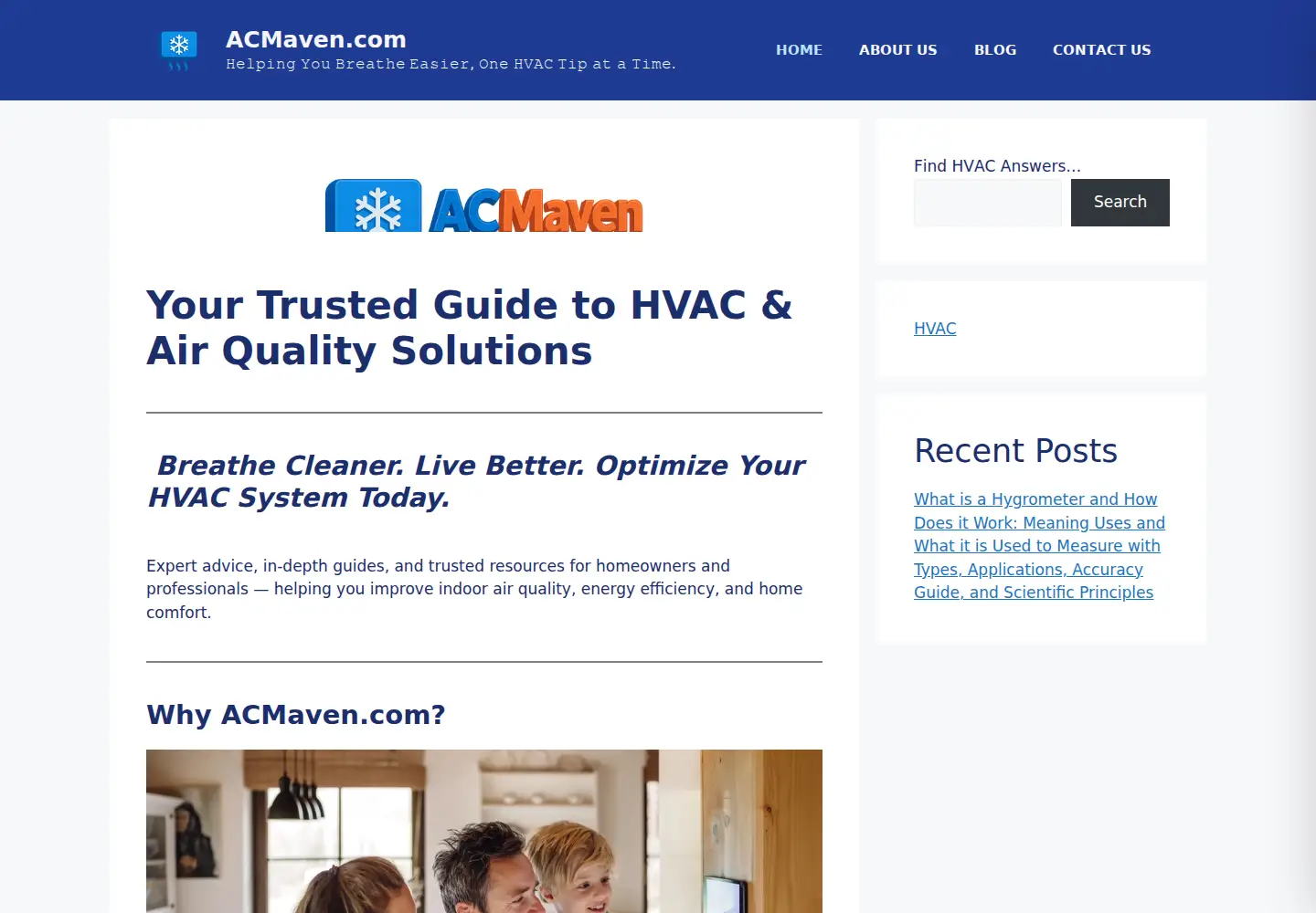 Screenshot of acmaven.com