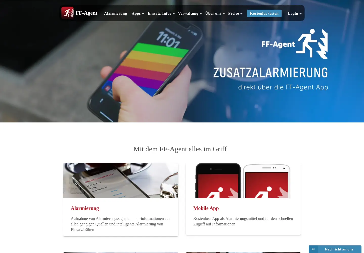 Screenshot of ff-agent.com