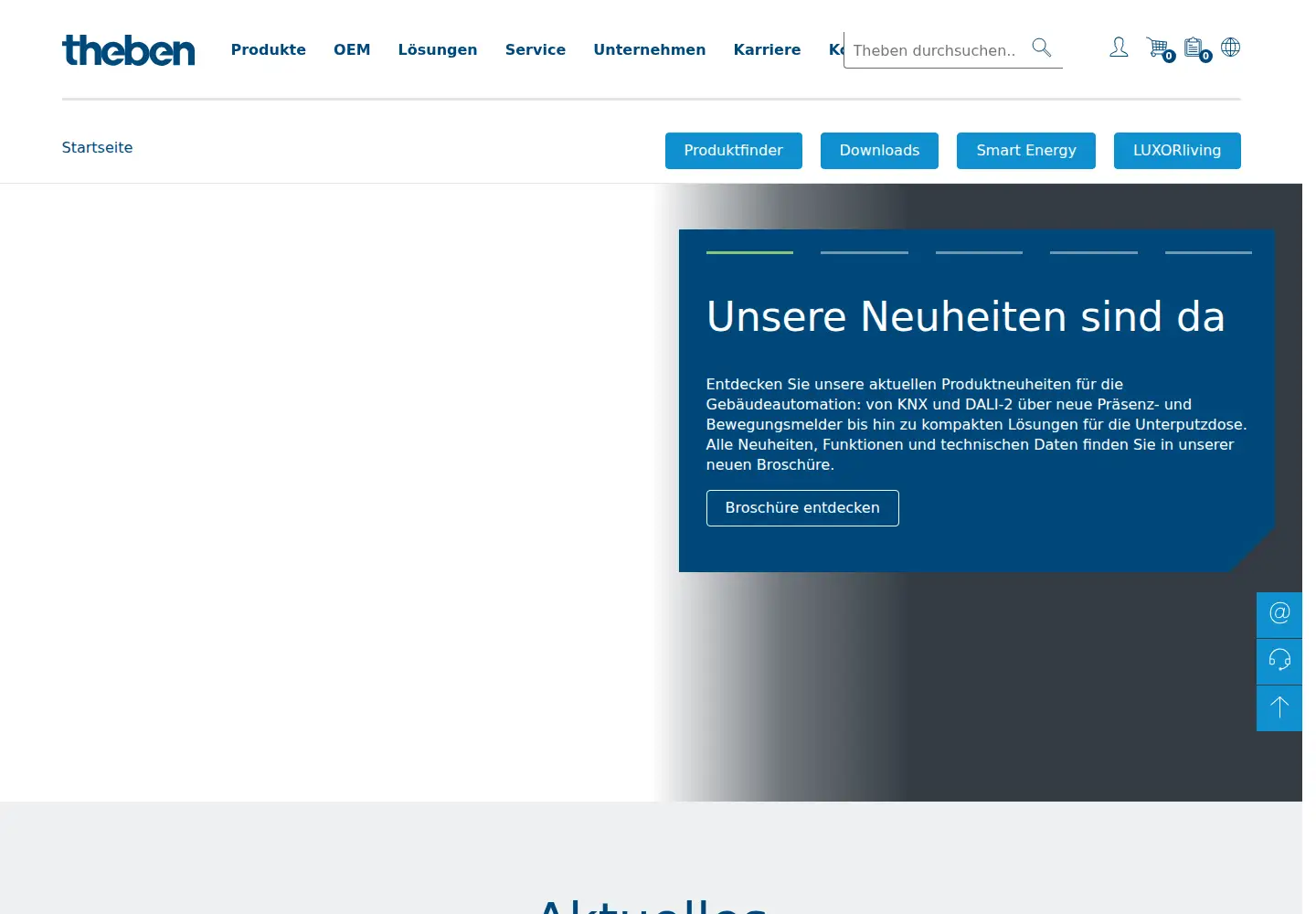 Screenshot of theben.de