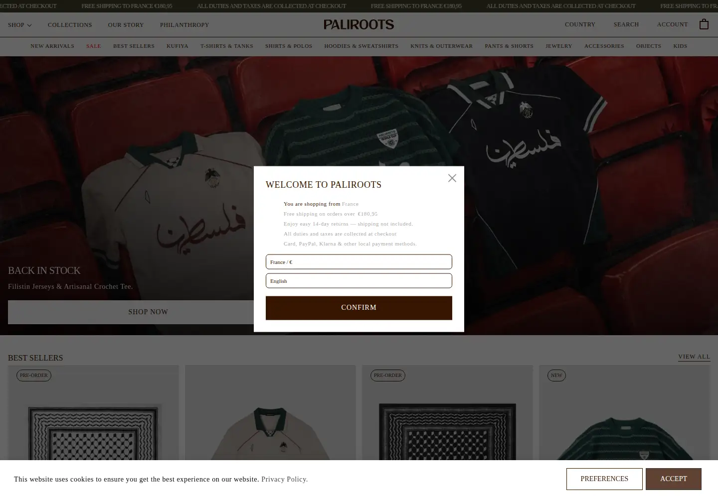 Screenshot of paliroots.com