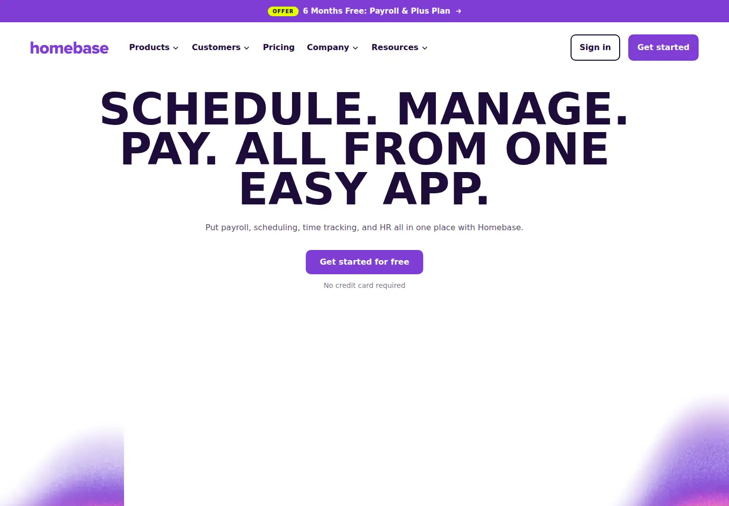 Screenshot of joinhomebase.com