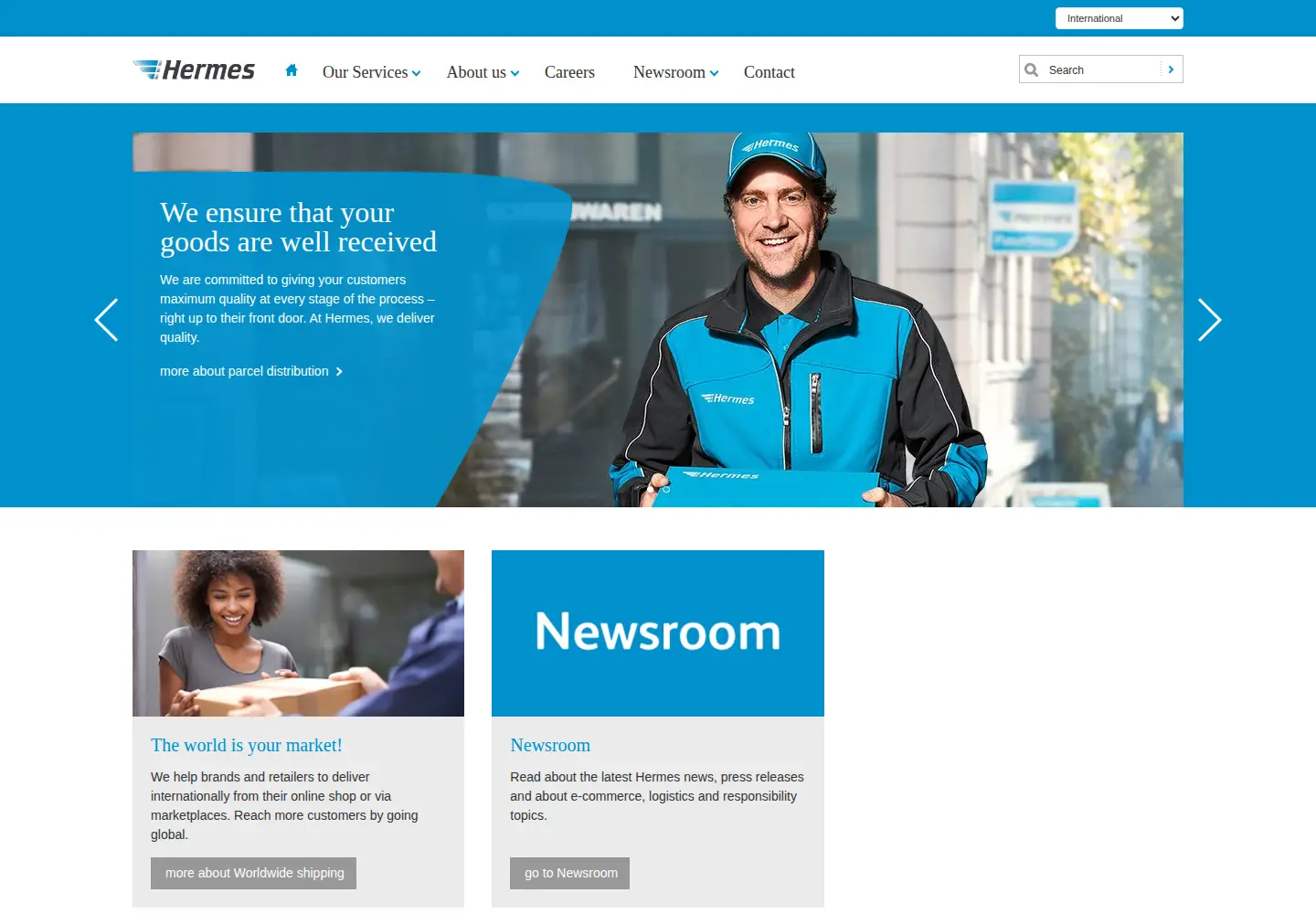 Screenshot of hermesworld.com