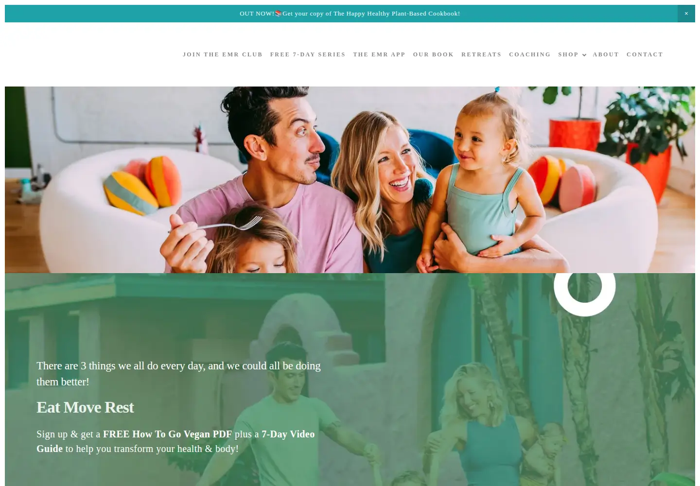 Captured homepage of eatmoverest.com in the current scan