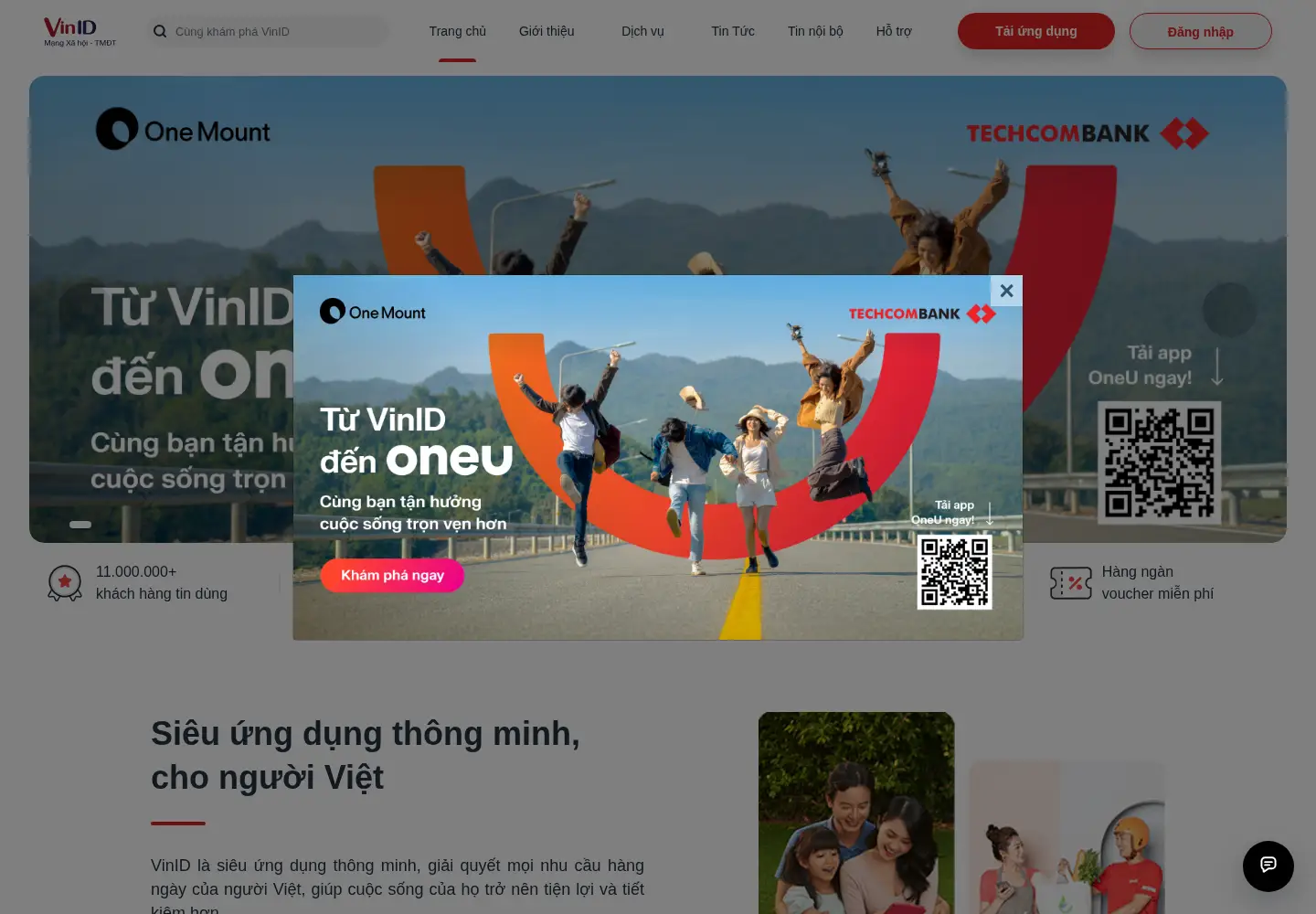 Screenshot of vinid.net