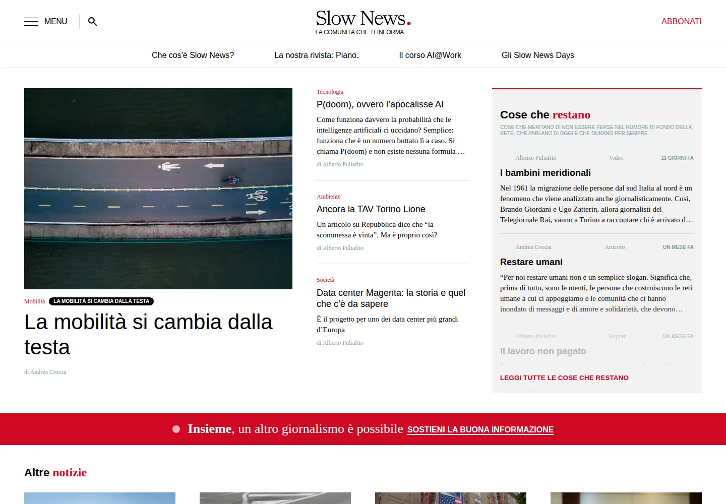 Screenshot of slow-news.com