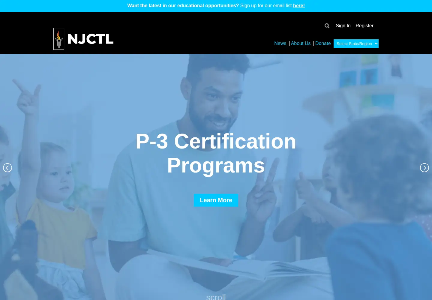 Screenshot of njctl.org