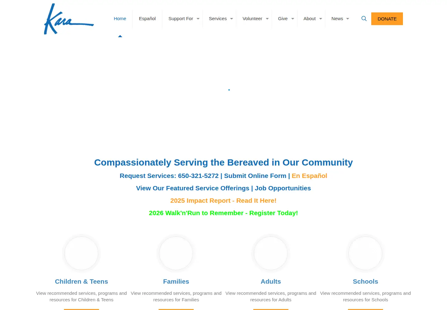 Screenshot of kara-grief.org