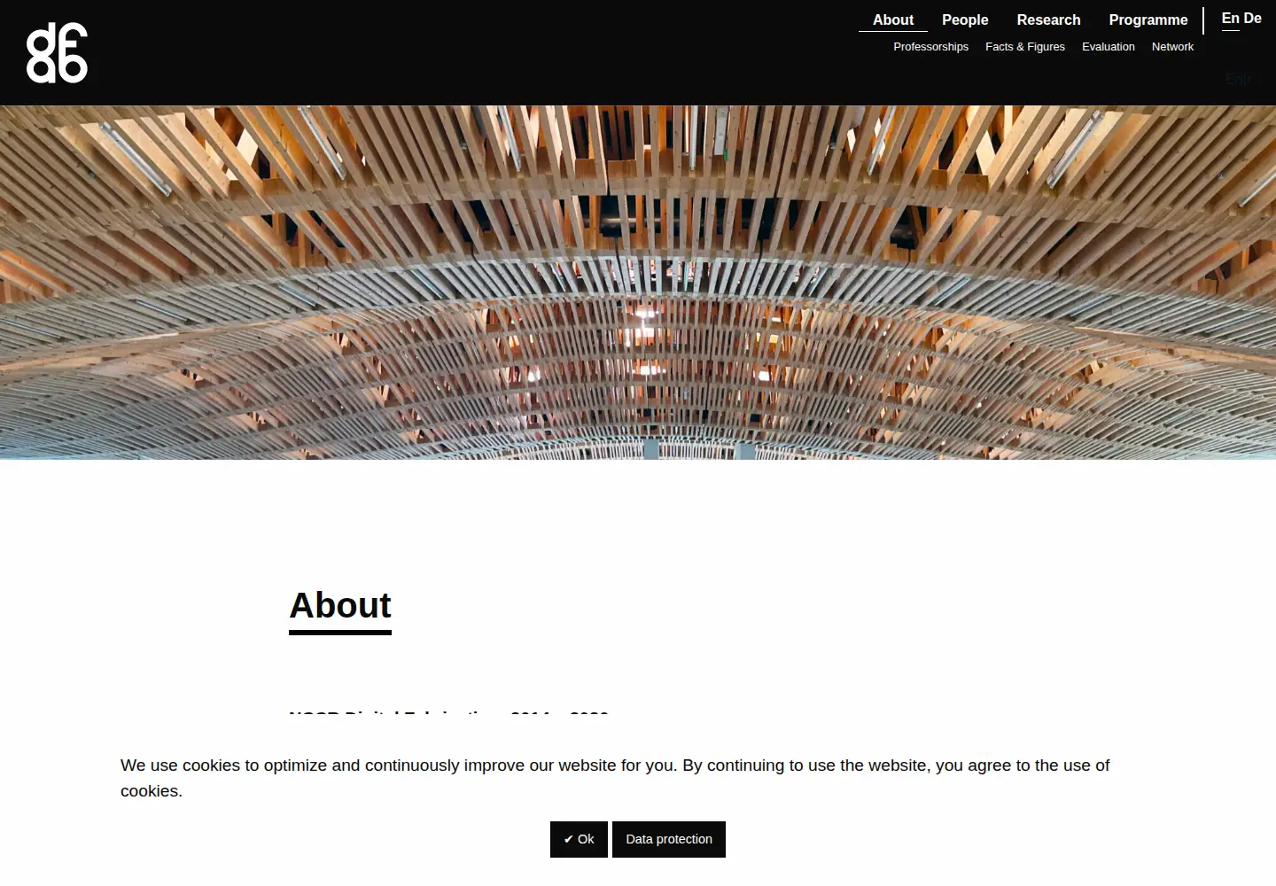 Captured homepage of dfab.ch in the current scan