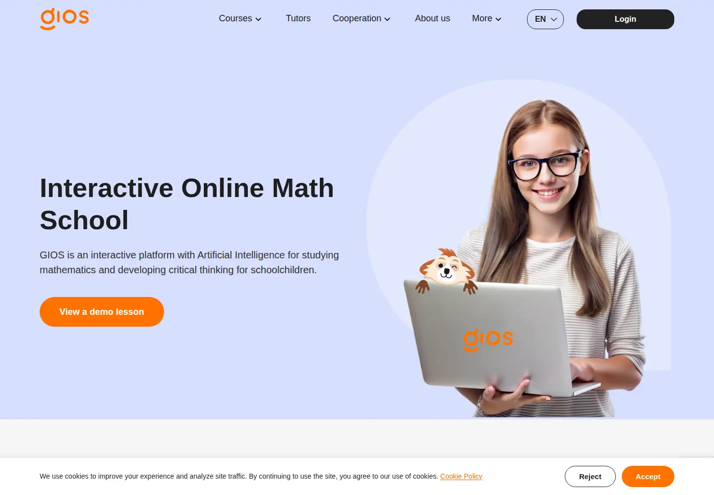 Screenshot of gioschool.com