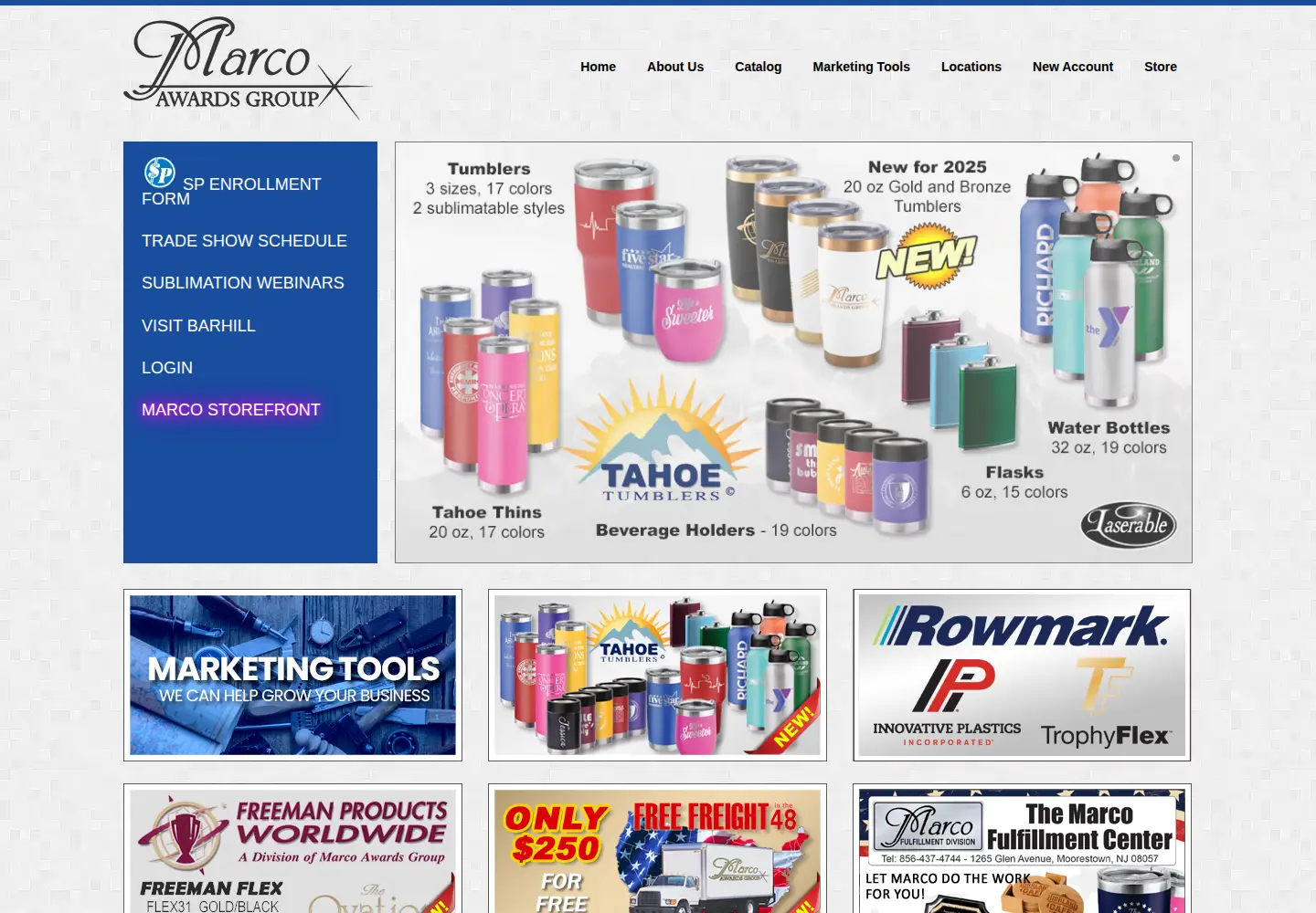 Captured homepage of marcoawardsgroup.com in the current scan