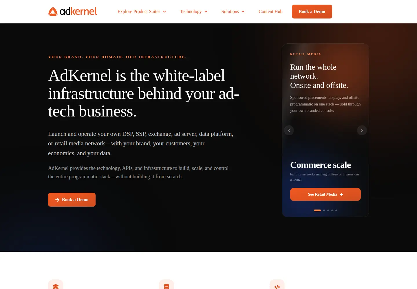 Captured homepage of adkernel.com in the current scan