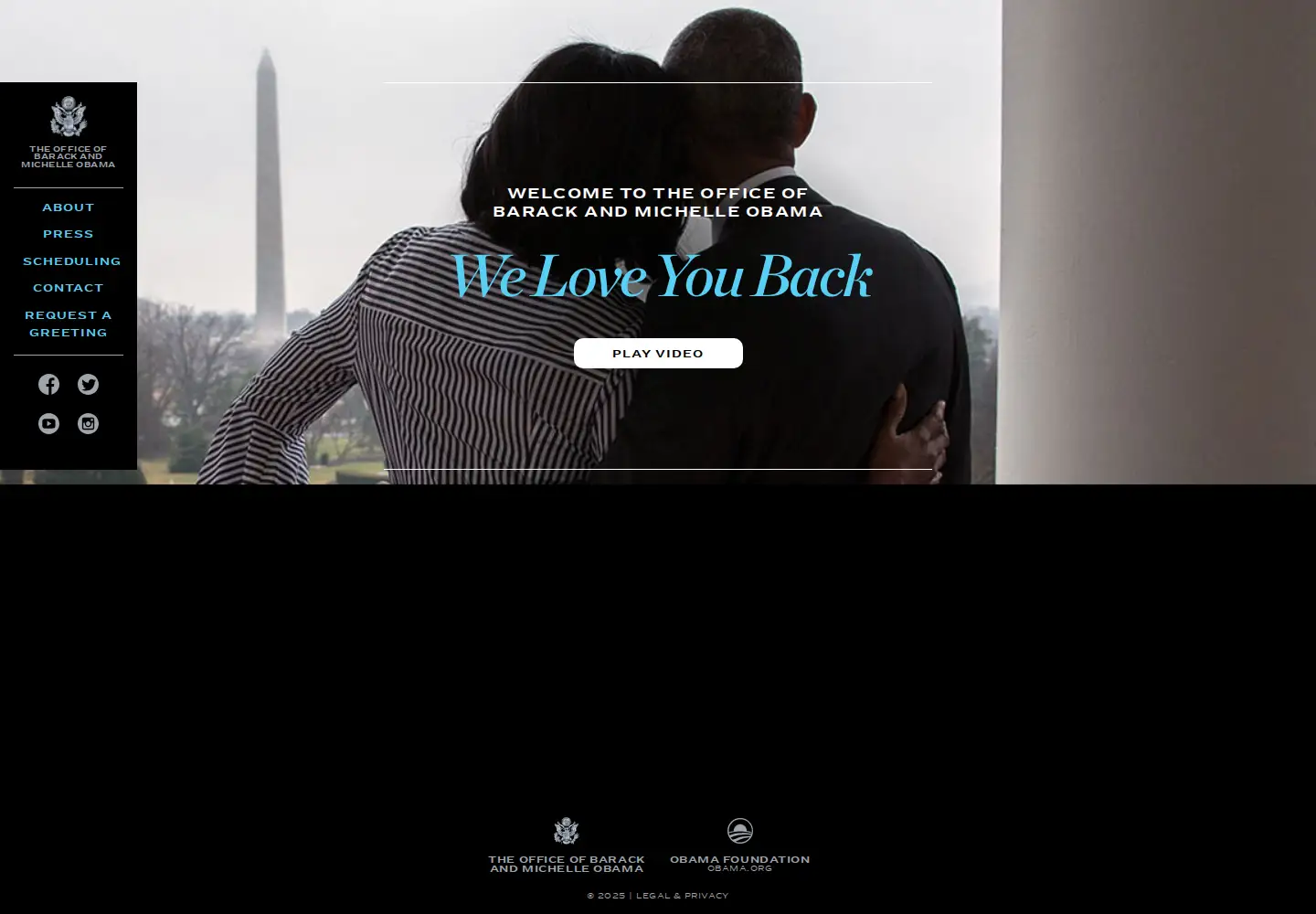 Screenshot of barackobama.com