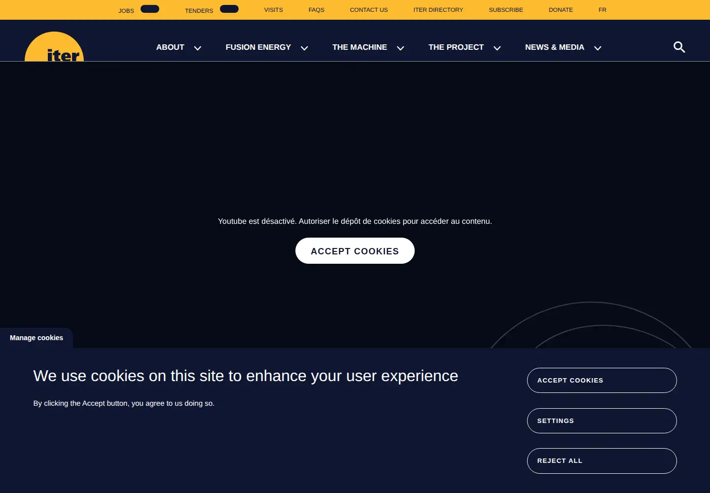 Screenshot of iter.org