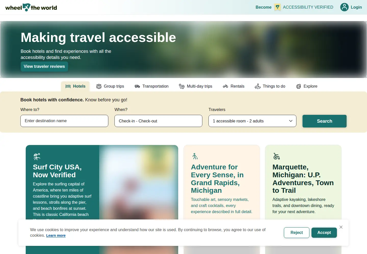 Screenshot of wheeltheworld.com