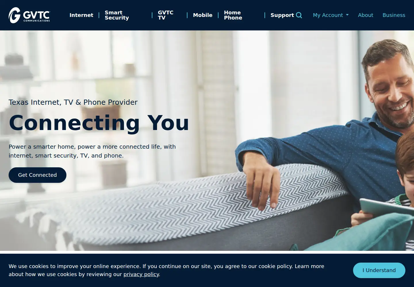 Captured homepage of gvtc.com in the current scan