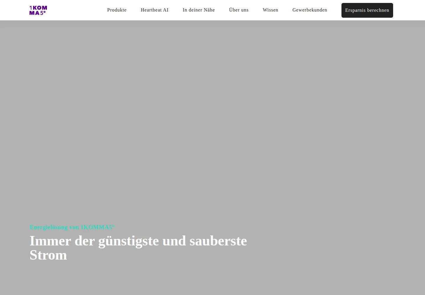 Captured homepage of 1komma5.com in the current scan