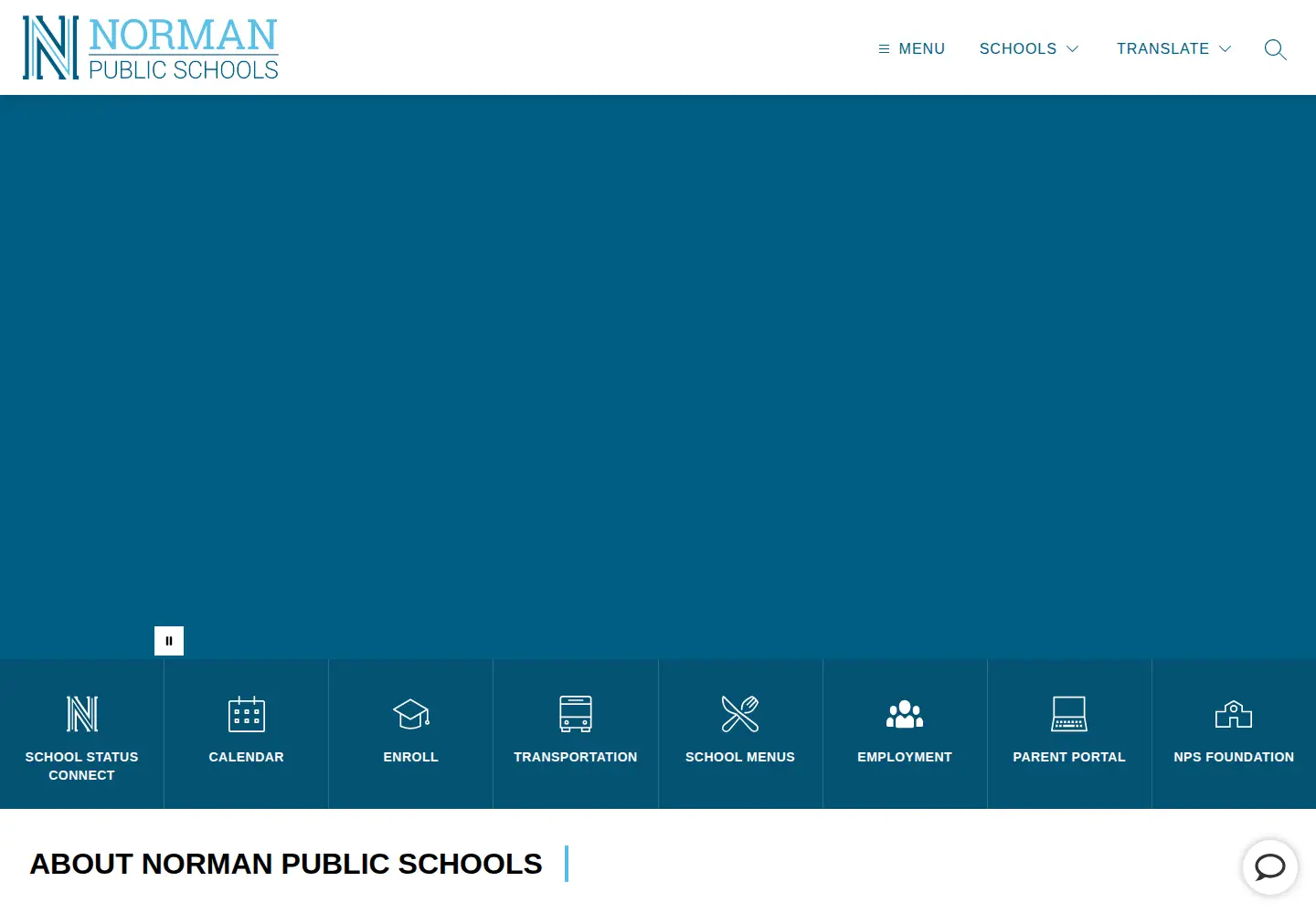 Screenshot of normanpublicschools.org