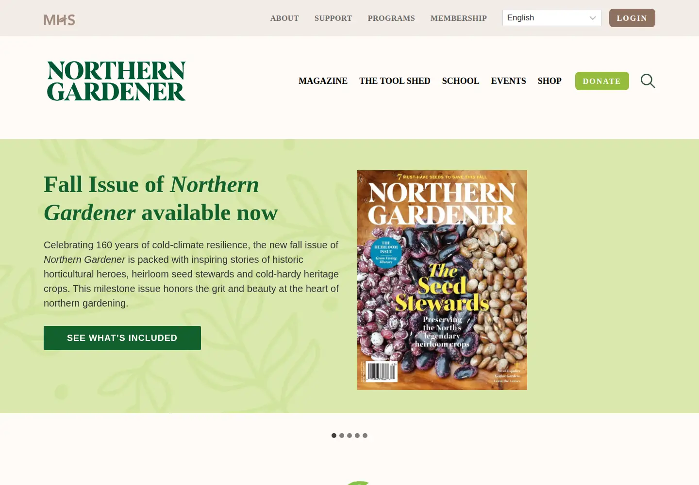 Screenshot of northerngardener.org