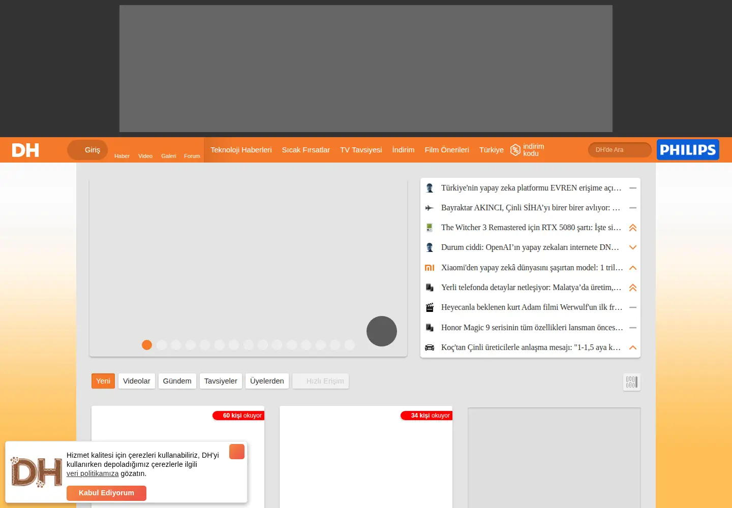 Screenshot of donanimhaber.com