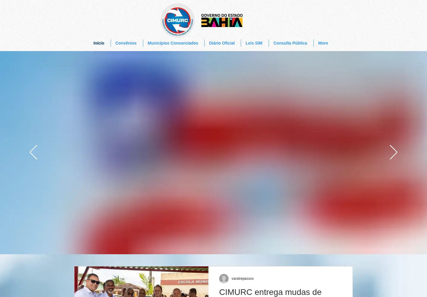 Screenshot of cimurc.ba.gov.br