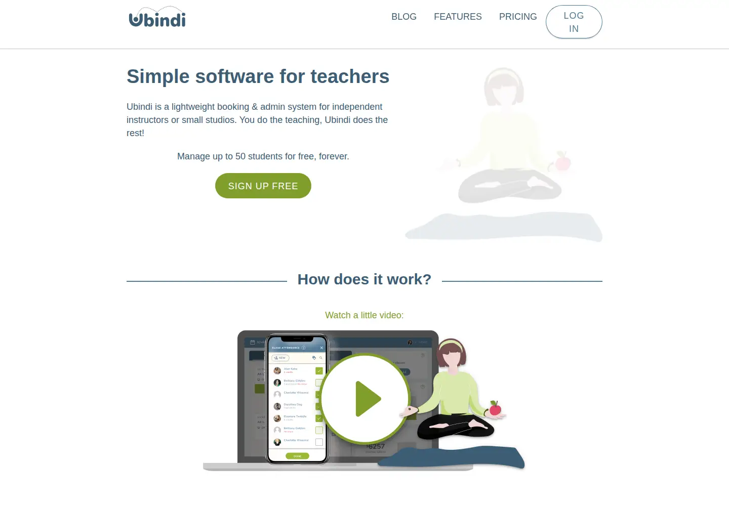 Captured homepage of ubindi.com in the current scan