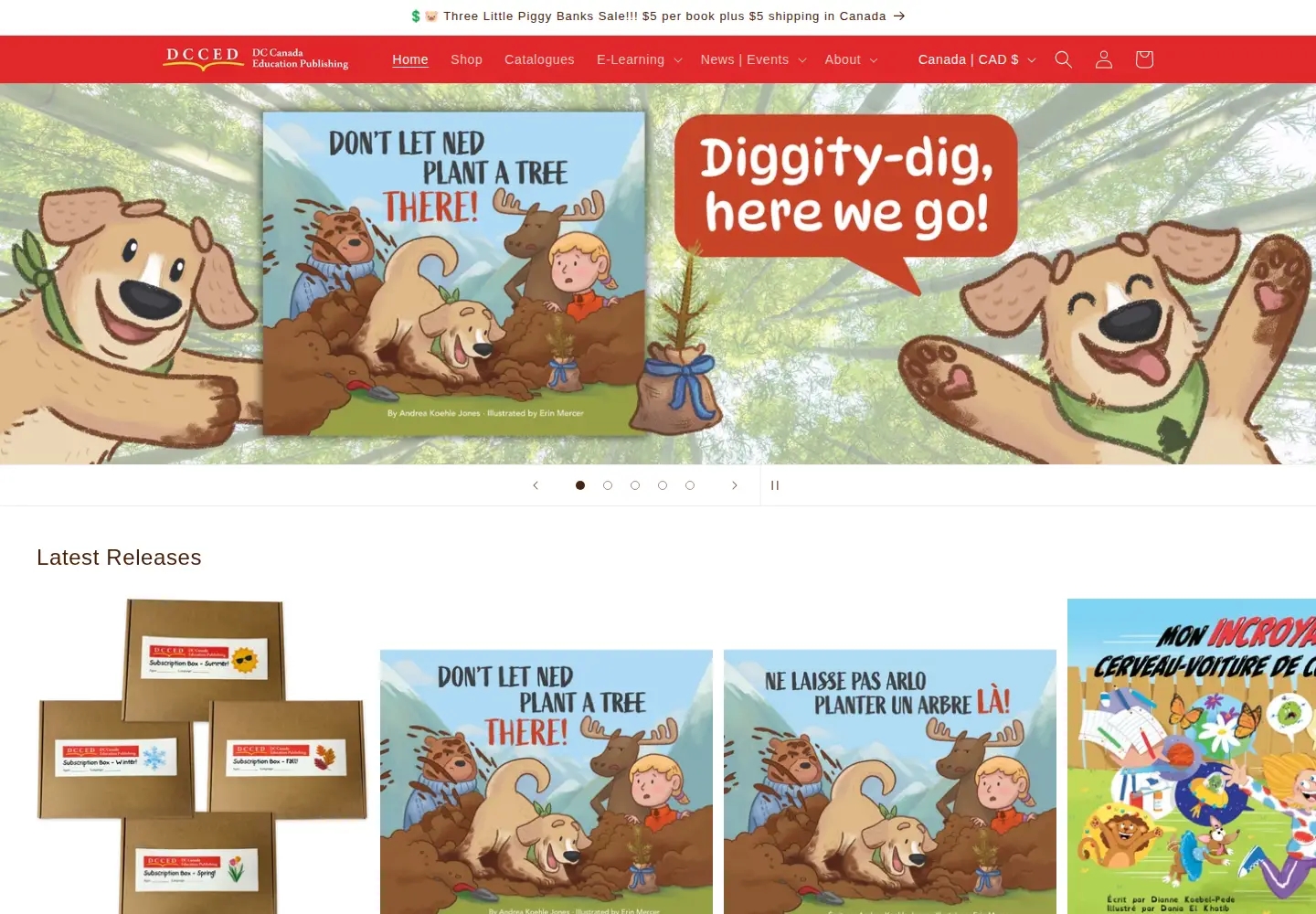 Screenshot of dc-canada.ca