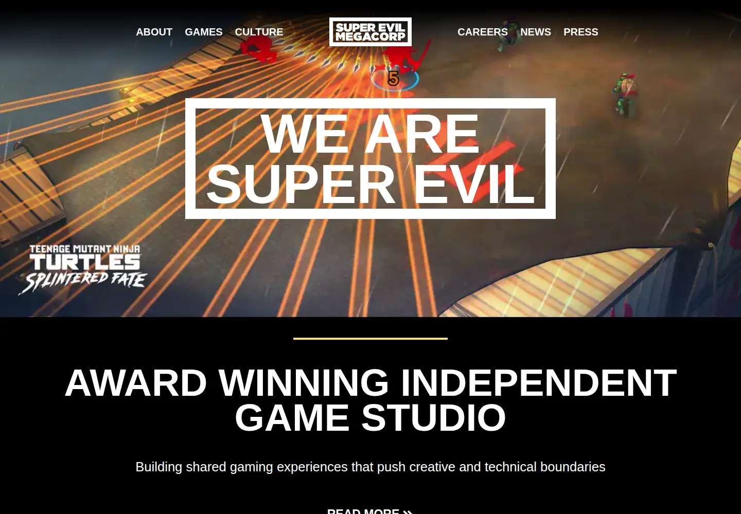 Screenshot of superevilmegacorp.com