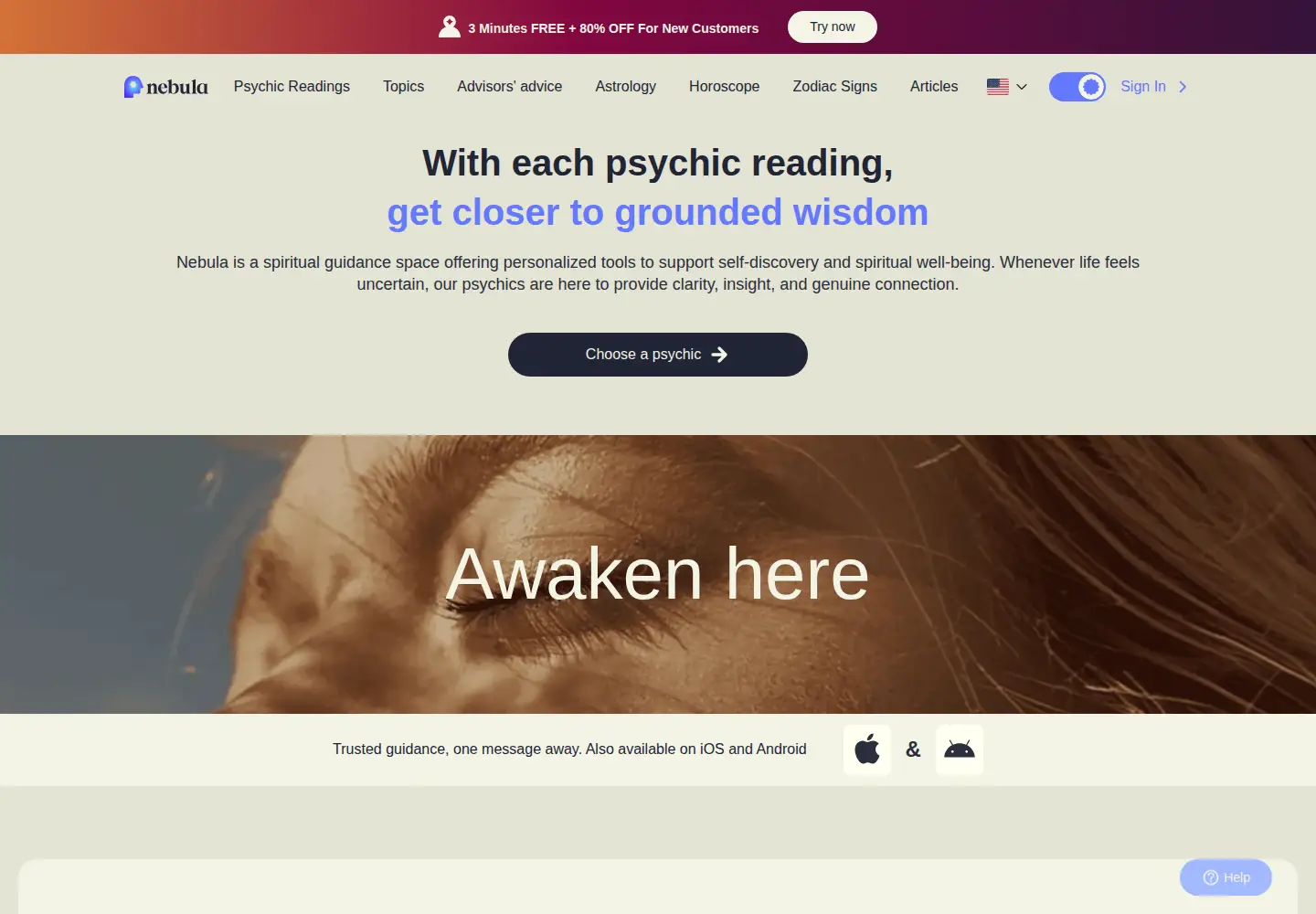 Screenshot of asknebula.com