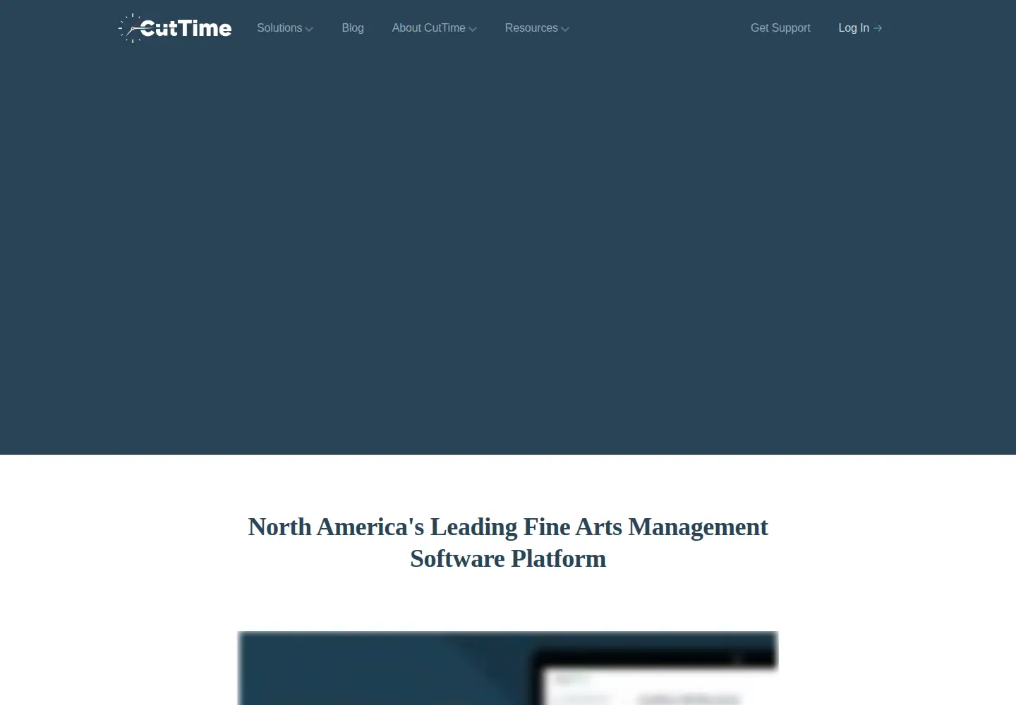 Captured homepage of gocuttime.com in the current scan