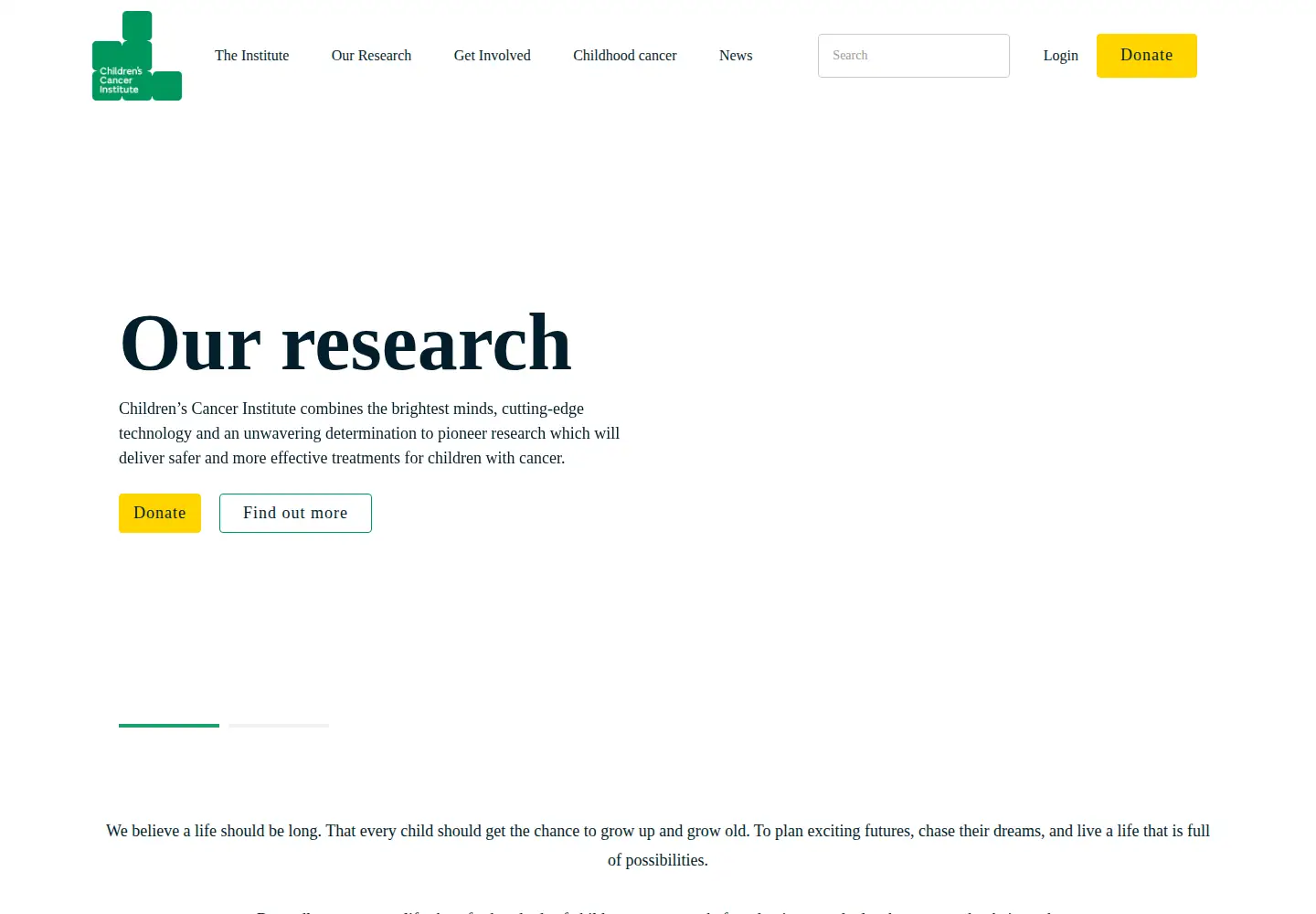 Captured homepage of ccia.org.au in the current scan