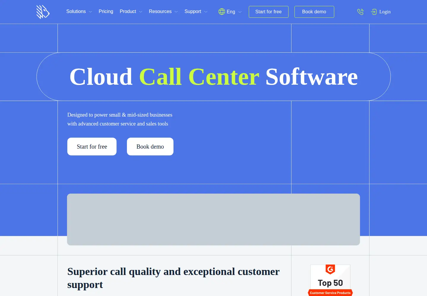 Screenshot of mightycall.com