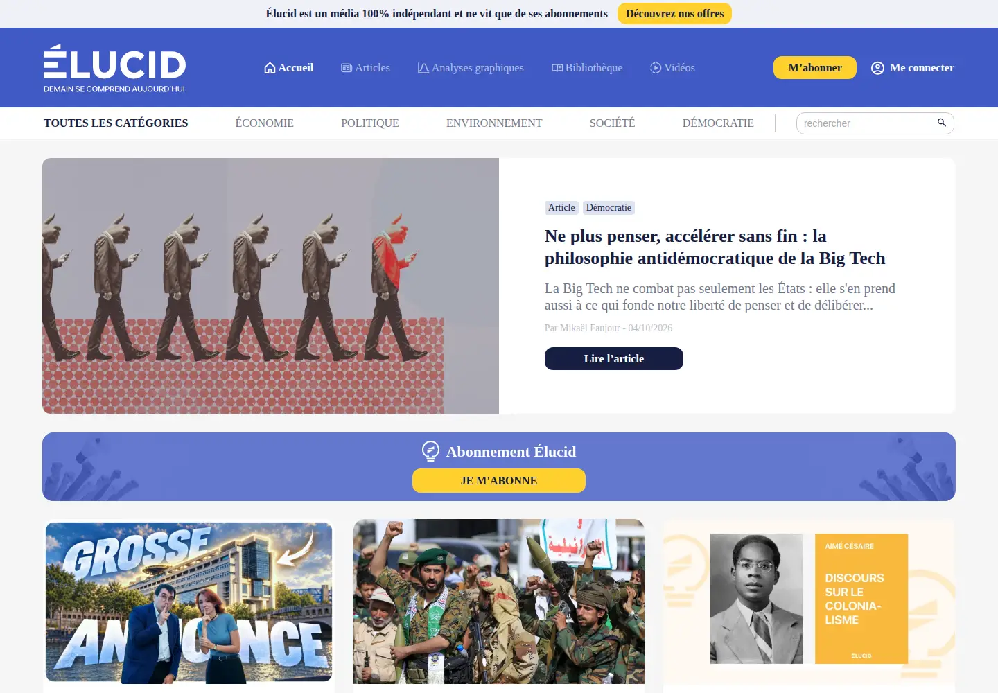 Screenshot of elucid.media