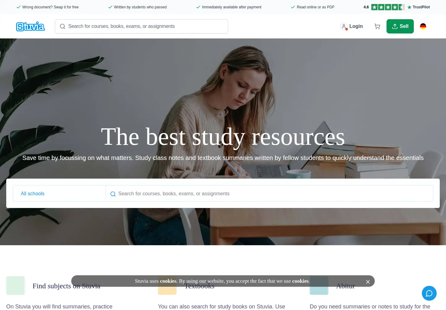 Screenshot of stuvia.com