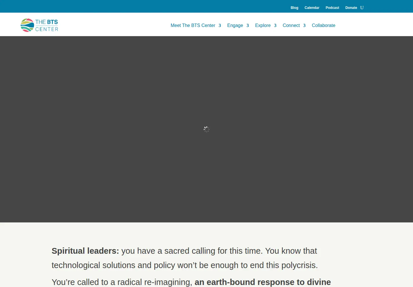 Screenshot of thebtscenter.org