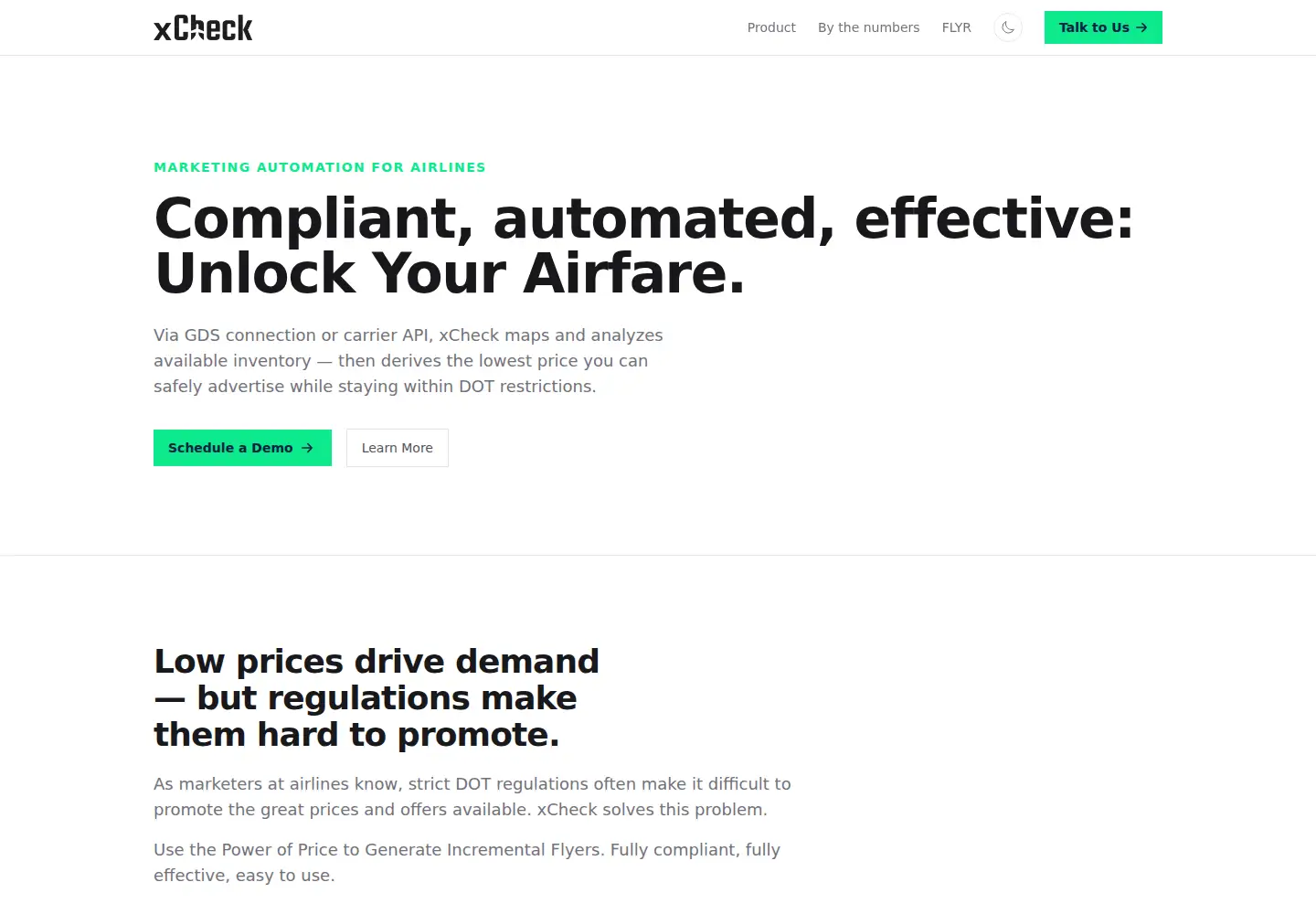 Captured homepage of xcheck.co in the current scan