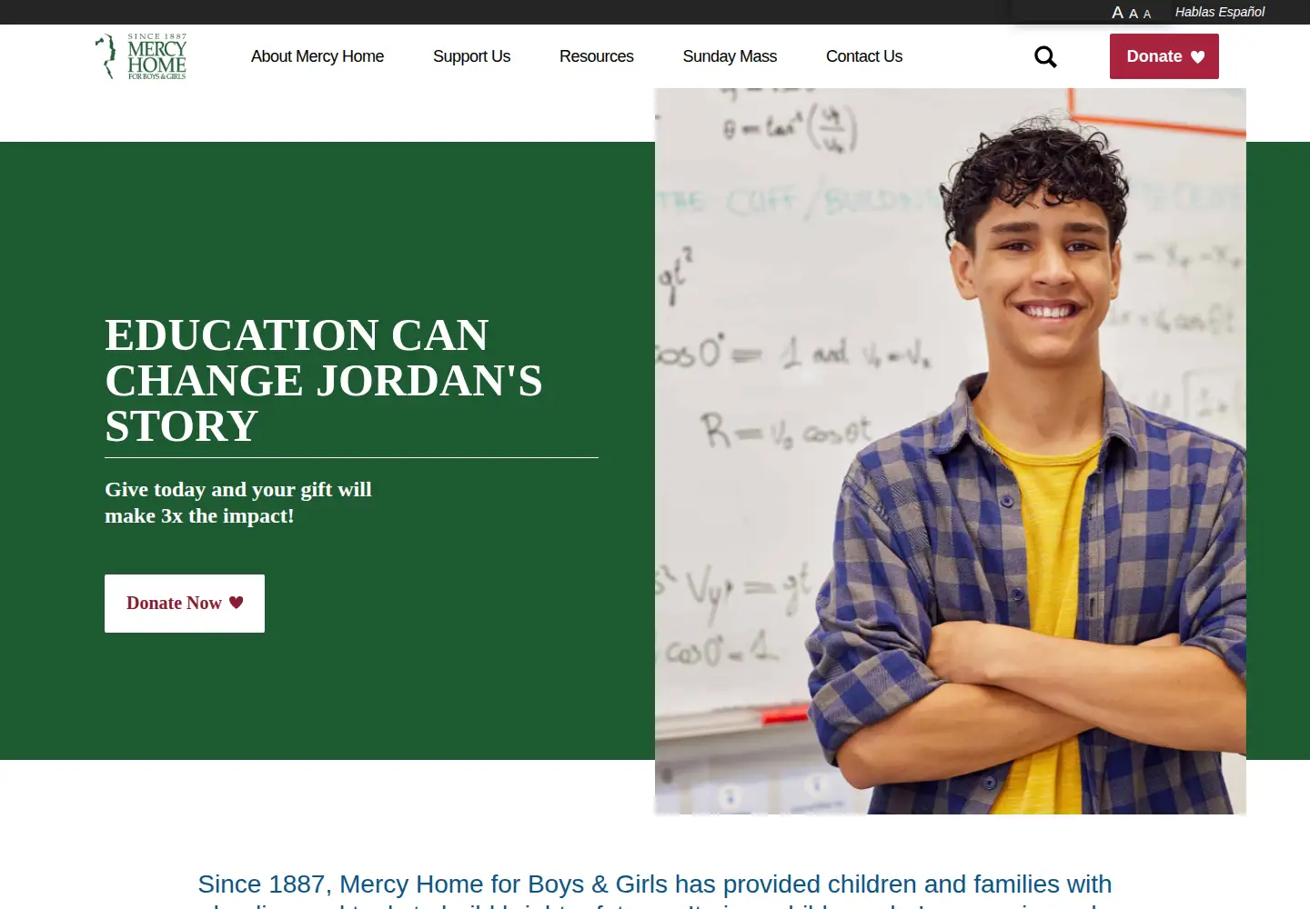 Screenshot of mercyhome.org
