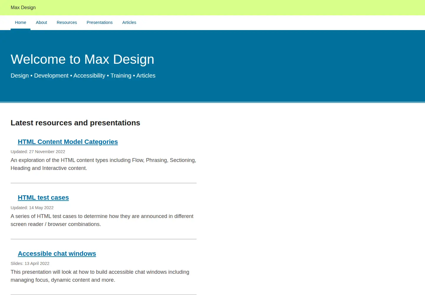 Screenshot of maxdesign.com.au