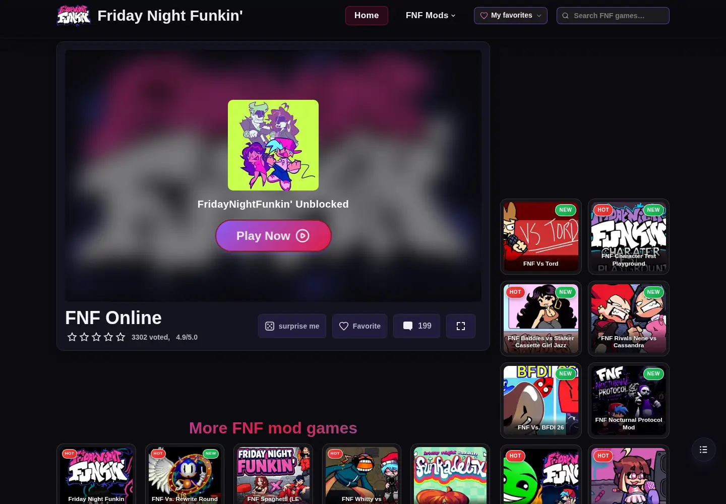 Screenshot of fridaynightfunkin.app
